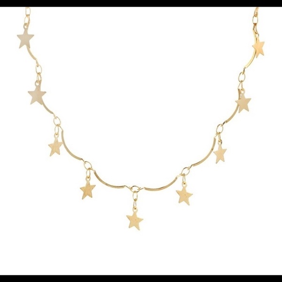 Dainty star charms choker necklace - Picture 7 of 8